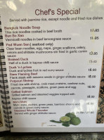 Rutherford Thai menu