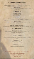 The Outlaw Saloon Grill menu