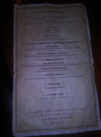 The Outlaw Saloon Grill menu
