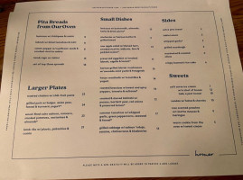 Homer menu