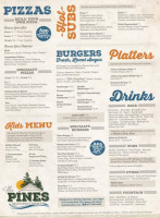 The Pines menu