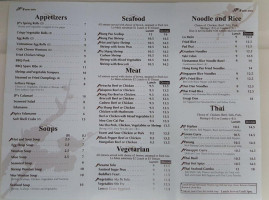 Jp's Asian Bistro menu