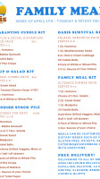 Oasis Falafel menu