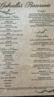 Gabriella's menu