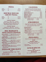 Big Romans Pizza menu
