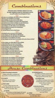 Armando’s Mexican menu