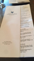 Wine Spectator Greystone menu