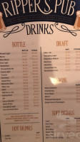 Ripper's Pub menu