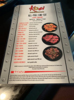 Kogi Underground menu