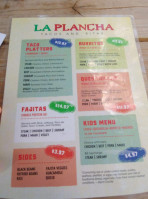 La Plancha menu