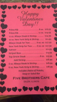 Five Brothers Cafe menu