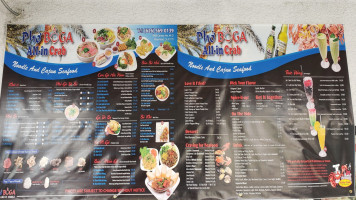 All-in Crab Cajun Restruant menu
