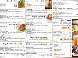 Eagle Thai Cuisine menu