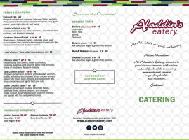Aladdin's Eatery menu