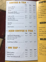 Renegade Coffee Company menu