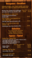Asados Dona Flor menu