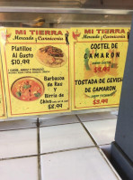 Mi Tierra menu