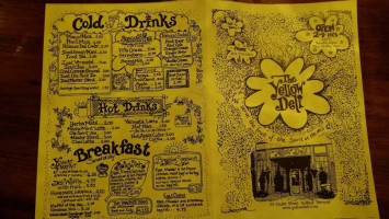 The Yellow Deli Rutland, LLC menu