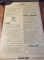 Tommy's Tavern Tap menu
