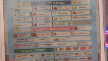 Rita's Italian Ice menu