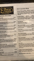 Bot's Tavern menu