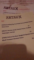 Artaux Fine Foods menu