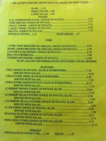 Harper's Catfish menu