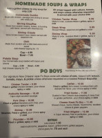 Badeaux's Seafood Grill menu