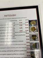 Fattoush menu