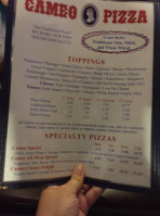 Cameo Pizza menu