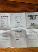 Mighty Joe's Gas Grill Deli menu