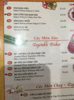 Đà Lạt menu