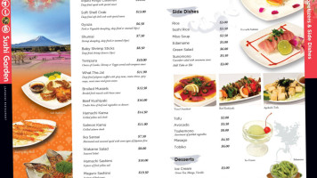 Sushi Garden Scotts Valley menu