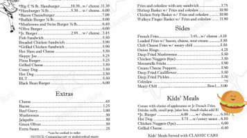 Clyde's Drive-in menu