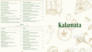 Kalamata Italian Cafe menu