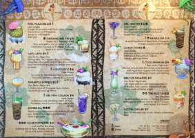 Hula Hoops Restaurant Tiki Bar menu