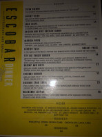 Escobar Restaurant & Tapas menu