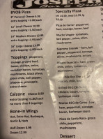 Diego's Pizza menu