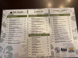 Mr. Sushi menu