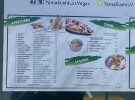 Yama Sushi The Strip menu