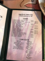 Amigo's Cantina menu