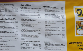 Cracked Your Roadside Eatery menu