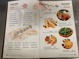 Wasabi Sushi Grill menu