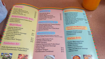 Taqueria Tacana Mexican Grocery menu
