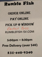 Rumble Fish food