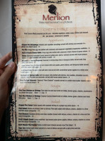 Merlion menu
