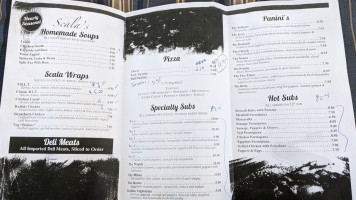 Scala's Deli Catering menu