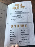 Sullivan's Cove menu