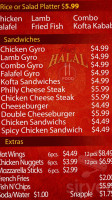 Naz's Halal Food- Deer Park Ave menu