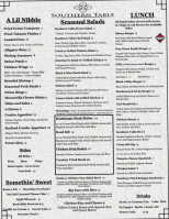 Southern Table Restaurant Bar menu